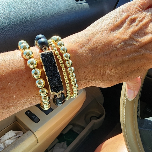 Beaded Bracelet Set of 3 - Picture 3 of 8